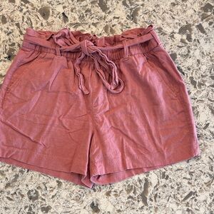 Old Navy High Waist Pink Tie Shorts